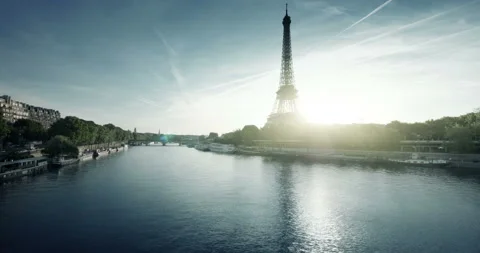 Hyper lapse Eiffel tower, Paris. France Video stock 91217642