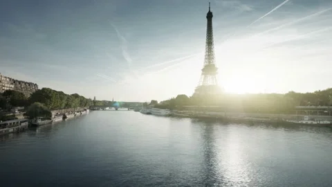 Hyper lapse Eiffel tower, Paris. France Stock-Footage 93531415