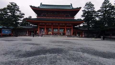 Hyper lapse in Japan temple. Stock Footage 101890609