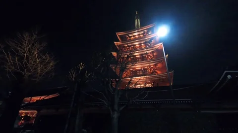 Hyper lapse in Japan temple. Stock Footage 101890666