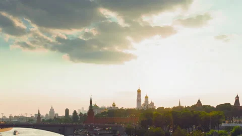 Hyper lapse of the Kremlin palace, Moscow, Russia Stock Footage 221471514