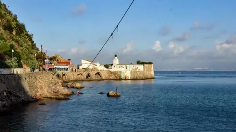 Hyper lapse Lighthouse Stock Footage 148005689