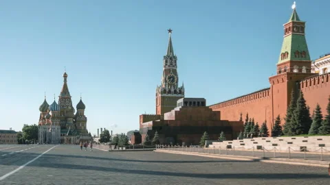 Hyper lapse of Red Square in Moscow, Russia Stock Footage 219671958