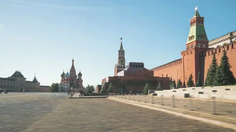 Hyper lapse of Red Square in Moscow, Russia Stock Footage 219671989