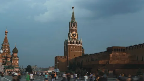 Hyper lapse of Red Square in Moscow., Russia Stock-Footage 221471747
