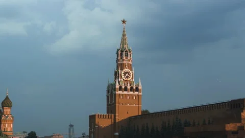Hyper lapse of Red Square in Moscow, Russia Stock Footage 225303707