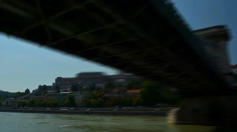 Hyper lapse of the Royal Palace in Budapest. Buda Castle. Vidéo 67630607