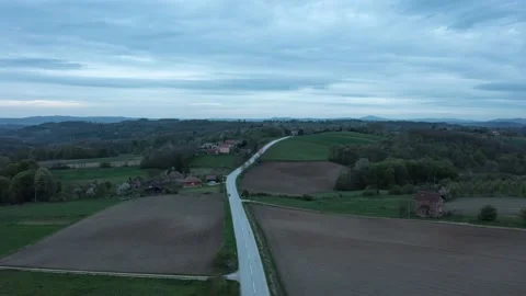 Hyper Lapse of rural traffic next to the City of Valjevo, Serbia Video stock 188349600