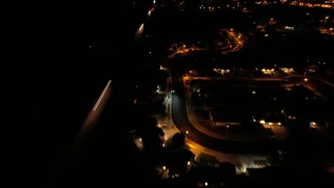 Hyper-lapse Suburbs Night Stock Footage 250373682