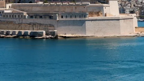 Hyper lapse of Valletta with few directions of camera motion Stock Footage 76263539