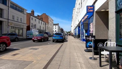 Hyper Lapse on Warwick Street in Leamington Spa 動画素材 108608584