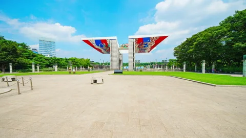 Hyper lapse World Peace Gate Stock Footage 247521429