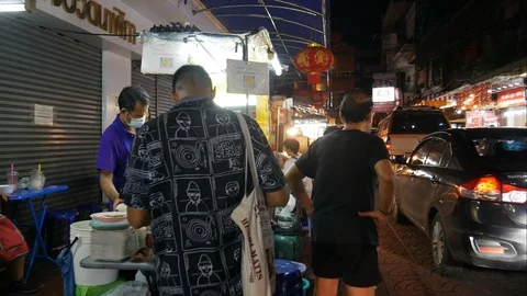 Hyper Lapse_Thailand's Chinatown Stock Footage 115101095