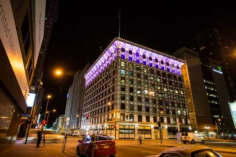 Hyper Lapse/Time Lapse Downtown Denver Stock Footage 88194819