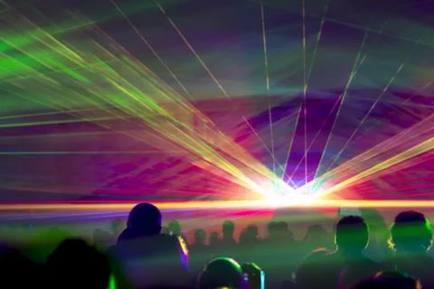 Hyper laser show Stock Photos