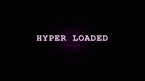 Hyper Loaded Text Animation - Futuristic Glitch Effect Title Sequence Stock Footage 331568286