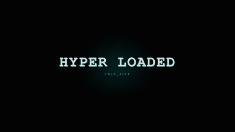 Hyper Loaded Text Animation - Futuristic Glitch Effect with Digital Data Stre Stock Footage 331568348