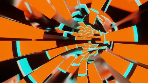 Hyper Orange Super Racing VJ Loop Stock Footage 169689876