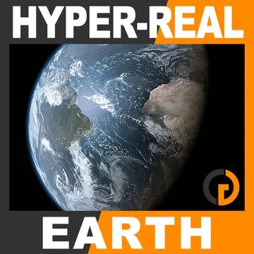 Hyper-Real Dynamic Earth Shader 2.0 3D Model