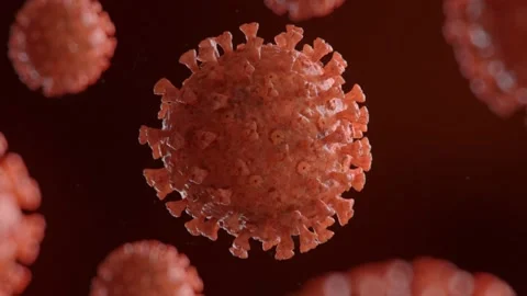 Hyper Realistic 3D Animation Of Coronavirus, Sars-Cov-2, COVID-19 Stock Footage 130430624