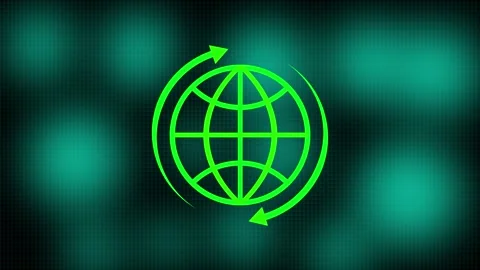 Hyper realistic animated  Earth in trendy stylish colours. Stock Footage 310221398