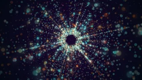 Hyper space multiverse abstract background Illustrazione stock