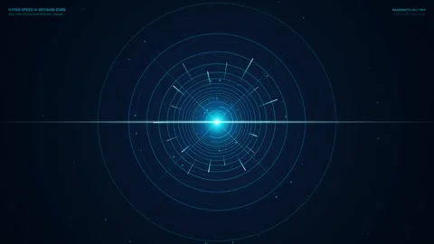 Hyper-Speed AI Decision Core Digital Interface Animation Loop Vídeos de archivo 344353729