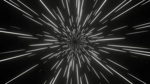 Hyper Speed Space Travel Concept. Fast Travel through Time Teleport Stock Footage 280097305