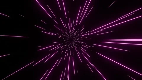 Hyper Speed Space Travel Concept. Fast Travel through Time Teleport. 3d renderin Stock Footage 280108185