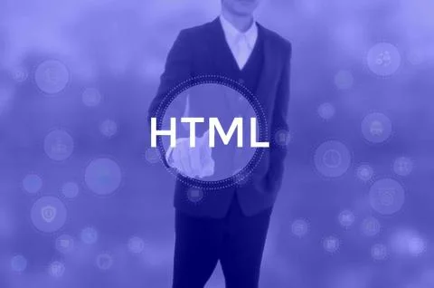Hyper Text Markup Language - business concept Stock Photos