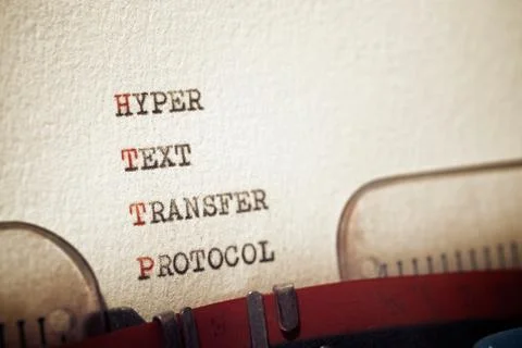Hyper text transfer protocol Stock Photos