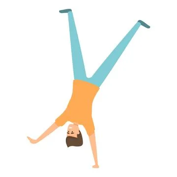 Hyperactive behavior icon, cartoon style イラスト素材