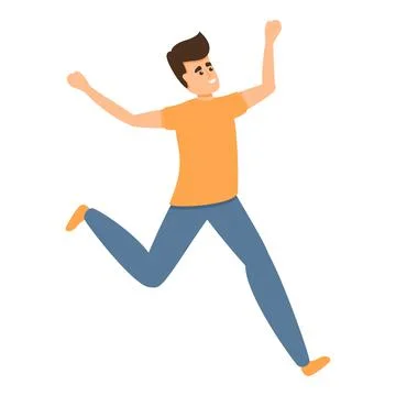 Hyperactive child icon, cartoon style イラスト素材