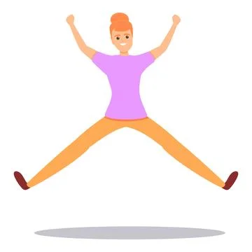 Hyperactive child icon, cartoon style イラスト素材
