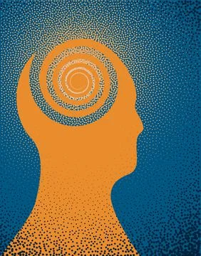 The hyperactive mind Stock Illustration