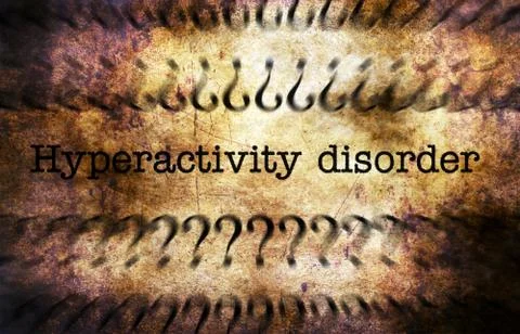 Hyperactivity disorder grunge concept Stock Illustration