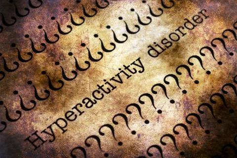 Hyperactivity disorder grunge concept Stock Illustration