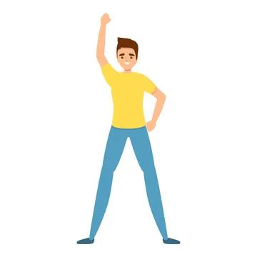 Hyperactivity icon, cartoon style イラスト素材