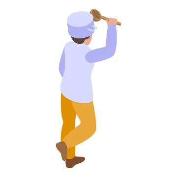 Hyperactivity icon, isometric style イラスト素材