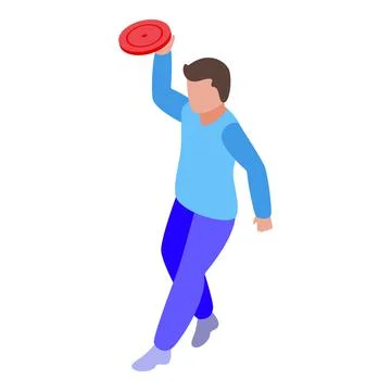 Hyperactivity kid icon, isometric style イラスト素材