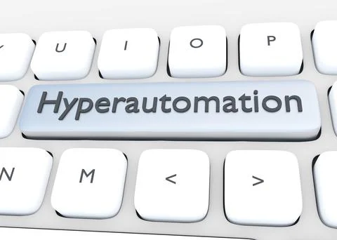 Hyperautomation - technological concept. Stock Illustration