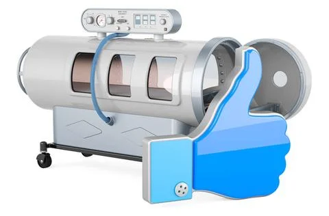 Hyperbaric chamber with like icon, 3D rendering Hyperbaric chamber with li... Stock Photos
