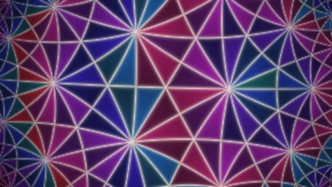 Hyperbolic tiling geometric pattern loop Stock Footage 347591831