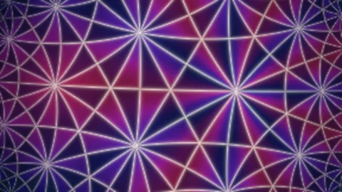 Hyperbolic tiling geometric wallpaper pattern loop Stock Footage 347664475