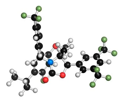 Hypercholesterolemia drug molecule Stock-Illustration