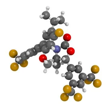 Hypercholesterolemia drug molecule Stock-Illustration