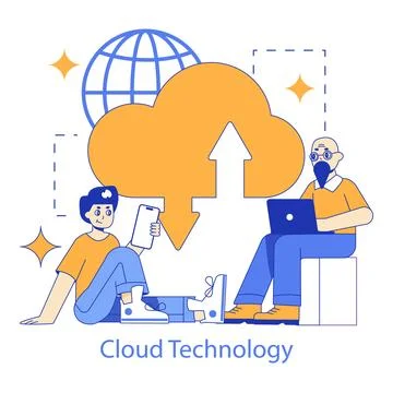 Hyperconnectivity. Flat Vector Illustration 스톡 일러스트