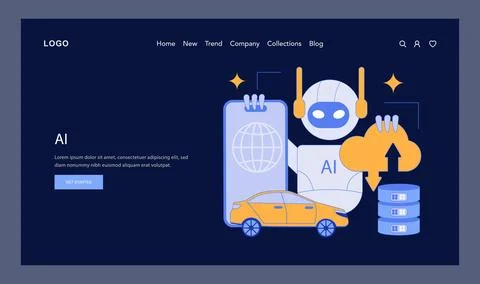 Hyperconnectivity. Flat Vector Illustration Illustrazione stock