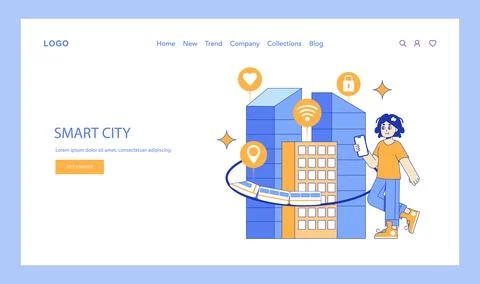 Hyperconnectivity. Flat Vector Illustration Stock Illustration