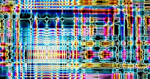 Hyperdrive Dreams: Glitching Light Trails in 4K (60fps) Light Block Stock Footage 263596537